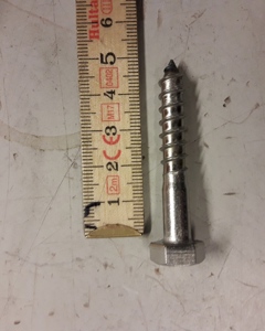 Hexagon head wood screw  8x 50 DIN 571 SST